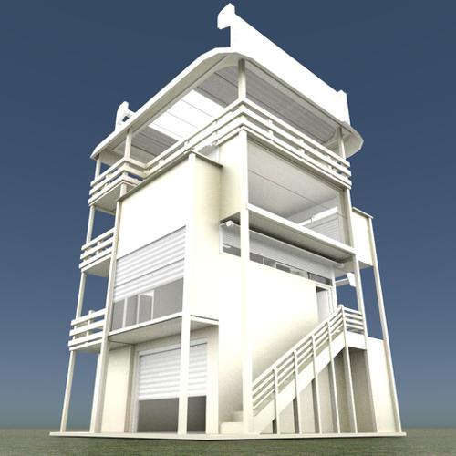 Tower-House Design Blender Game Engine preview image